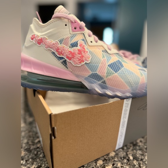 Nike Other - Nike LeBron 18 Low Atmos Cherry Blossom Sakura